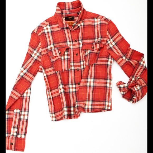 NWT Plaid shirt (SuperDry) - Picture 6 of 11